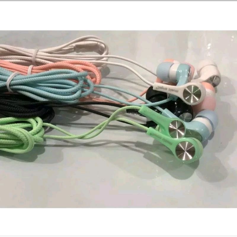 Hf Handfree Handfree Handset musik Angel Warna Macaron Hf