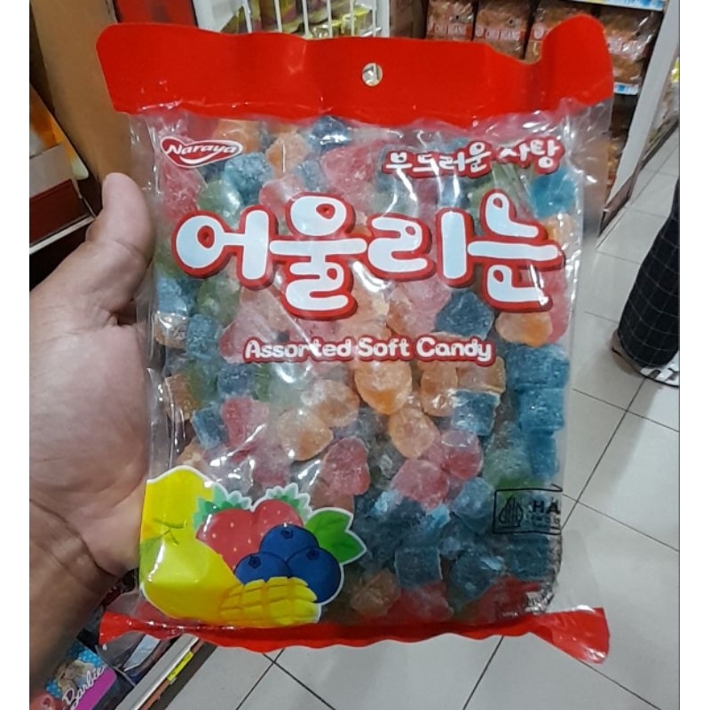 

NARAYA Jelly Assorted Soft Candy 1 Kg(Mix rasa buah)