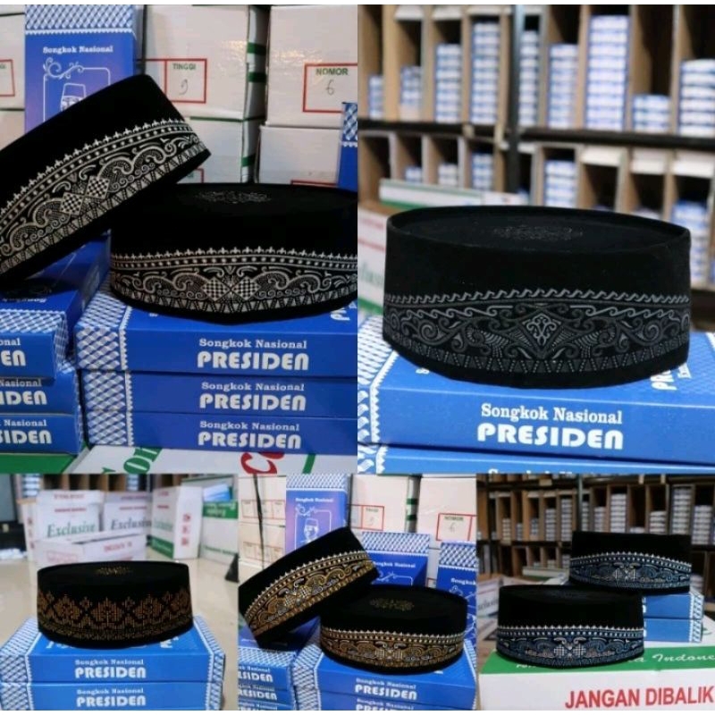 SONGKOK PECI BATIK SILVER PERAK PRESIDEN