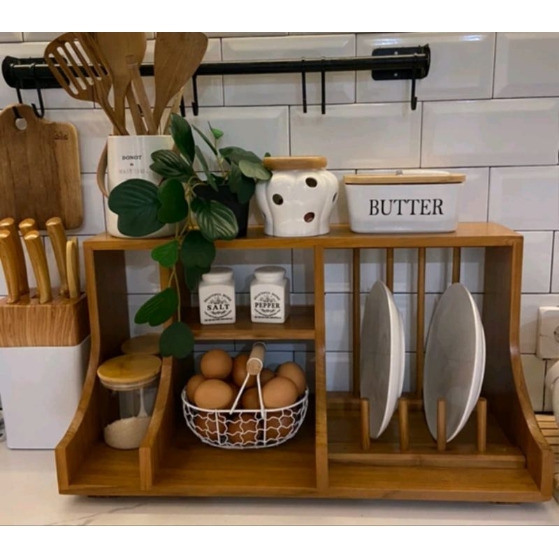 rak piring kayu jati