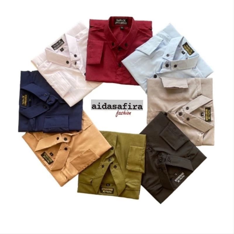 KEMEJA ANAK LAKI LAKI LENGAN PANJANG UMUR 3 - 12 TAHUN/BAJU KEMEJA POLOS ANAK