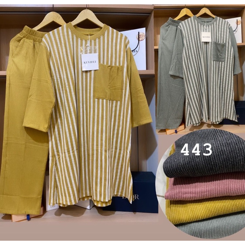 Kuyifei 443//setelan tunik kuyifei//pakaianwanitasby