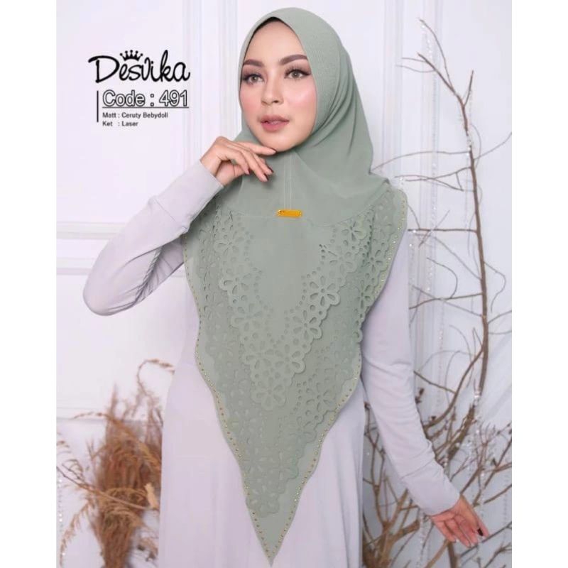 Okeshopping hijab_Jilbab instan Ceruty Khimar DESVIKA 491