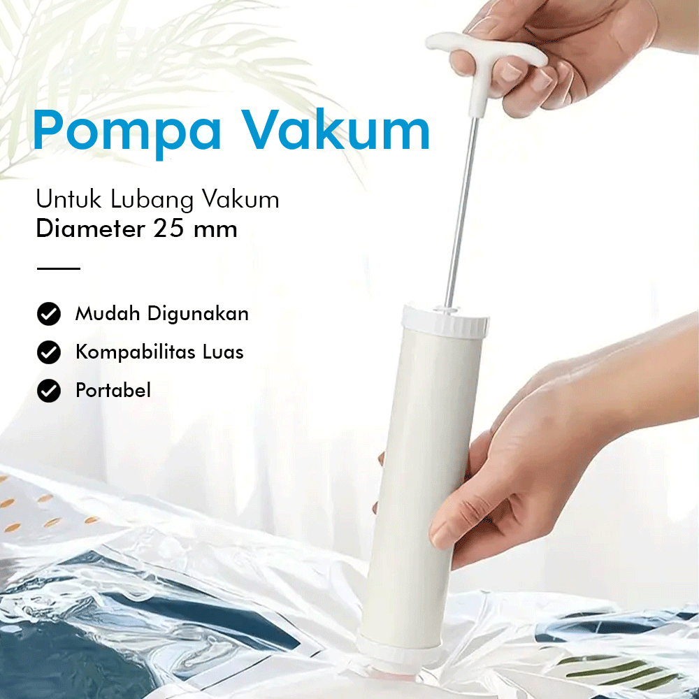 Pompa Vakum Baju Manual Travel Vacuum Bag Hand Pump JB70