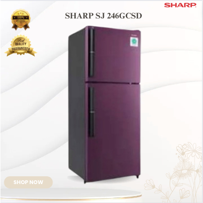 SHARP KULKAS 2 PINTU SJ 246GCSD LEMARI ES 205L/SJ-246GCSD/SJ 246GCSD/SHARP KULKAS 2 PINTU