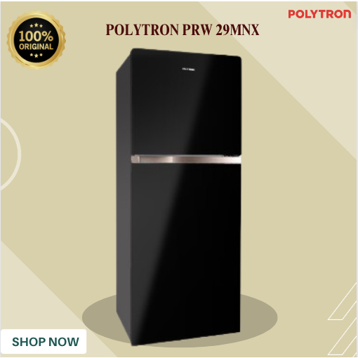 Kulkas POLYTRON 2 Pintu Belleza Jumbo PRW 29MNX 260L/PRW-29MNX/PRW 29MNX/ORIGINAL BERGARANSI RESMI