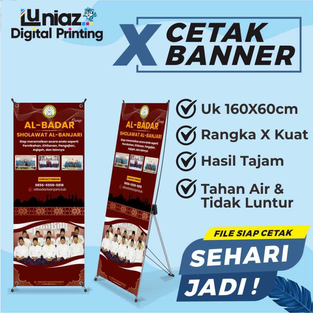 

cetak X banner Y banner banner display sehari jadi plus tiang murah