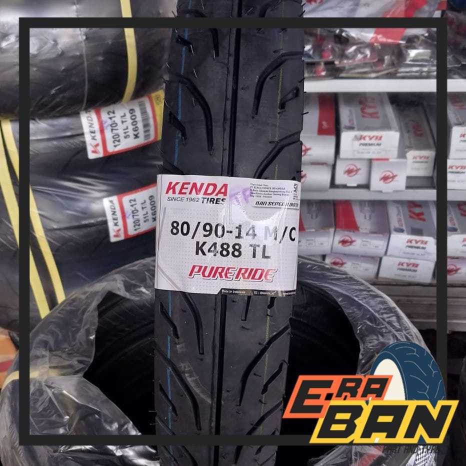 BAN LUAR KENDA K488 80 90 RING 14 TUBELESS