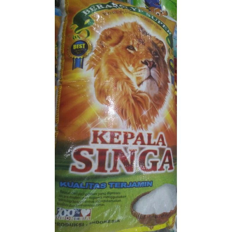 

Beras Pulen cap Kepala Singa dam Biola - Packing 20kg