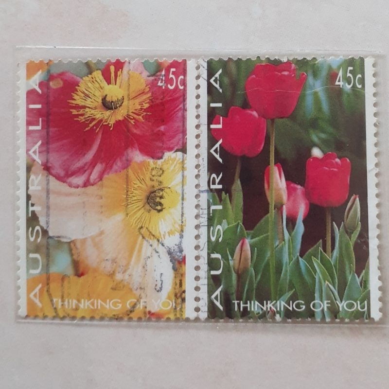 

Perangko Australia Greeting Stamps - Flower Photographs Tahun 1994 set lengkap 2pcs