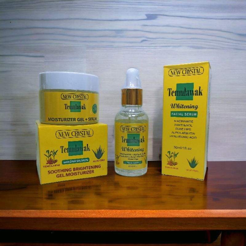 PAKET CREAM TEMULAWAK GEL +SERUM GLOWING (NEW KRISTAL)