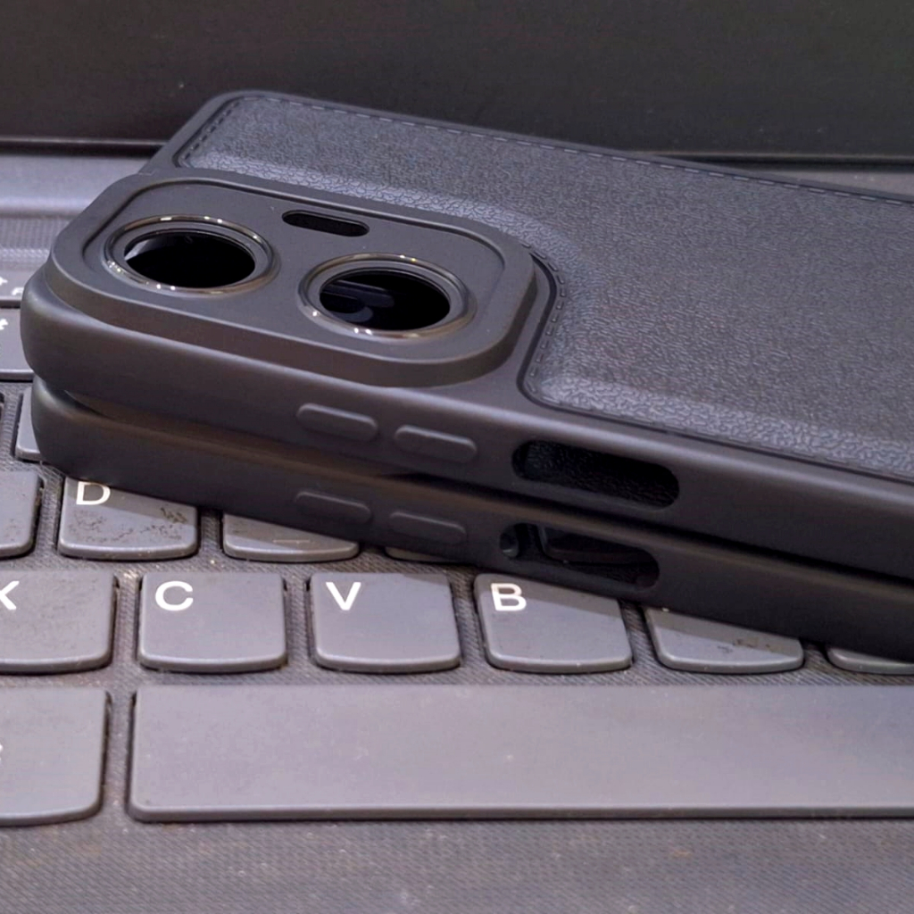 CASE REALME C55 - CASE LEATHER Pelindung Camera untuk REALME C55 NFC 2023