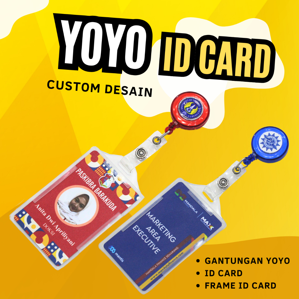 

GANTUNGAN YOYO CUSTOM / GANTUNGAN NAMETAG CUSTOM / GANTUNGAN YOYO ID CARD CUSTOM
