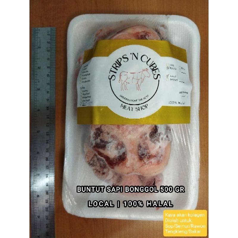 

500 Gr - Beef Oxtail Topcut | Buntut Sapi Bagian Atas | Local | 100% Halal | Sop Semur Rawon Tengkleng Bakar