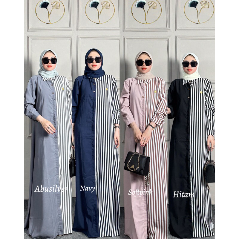 DRESS SALUR ans busana / gamis ans / gamis wanita muslimah / jubah wanita