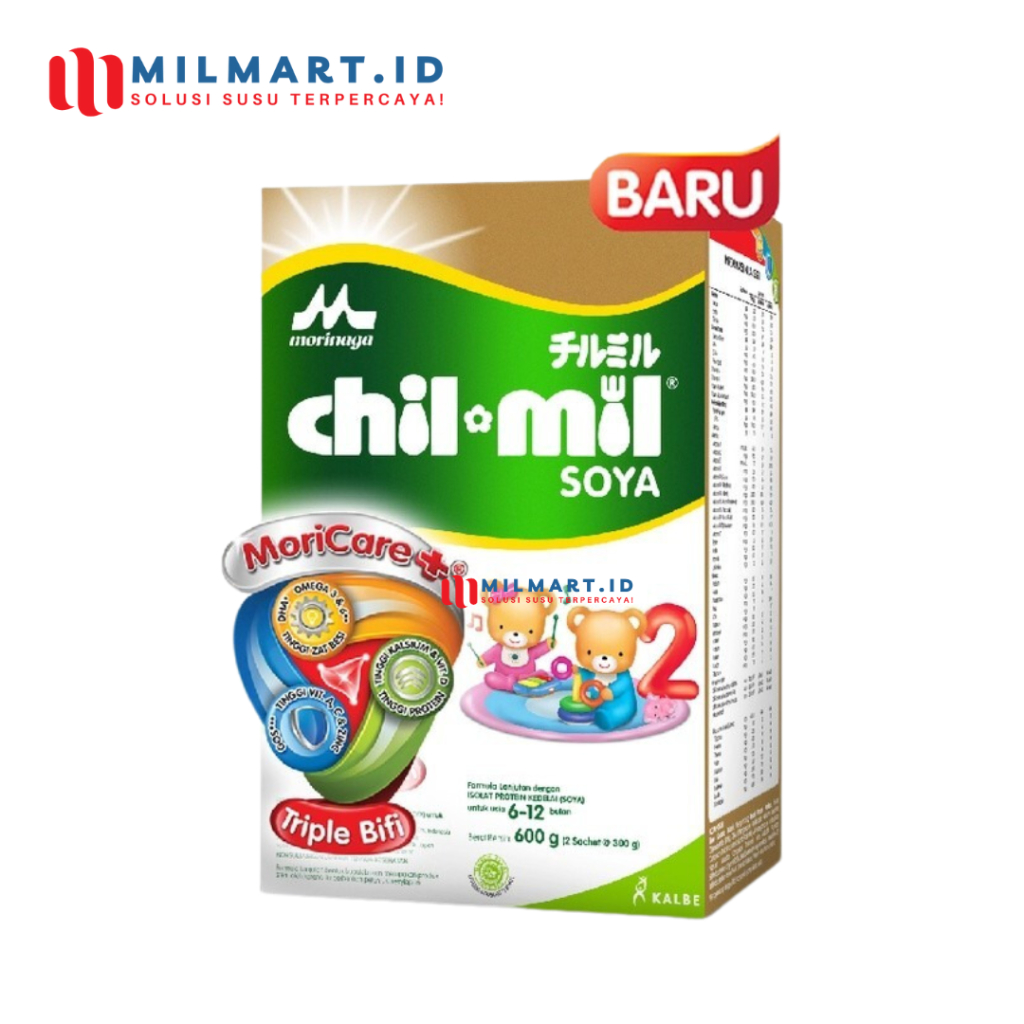 MORINAGA CHILMIL SOYA 600 G SUSU FORMULA BAYI SUSU CHIL MIL 6-12 BLN