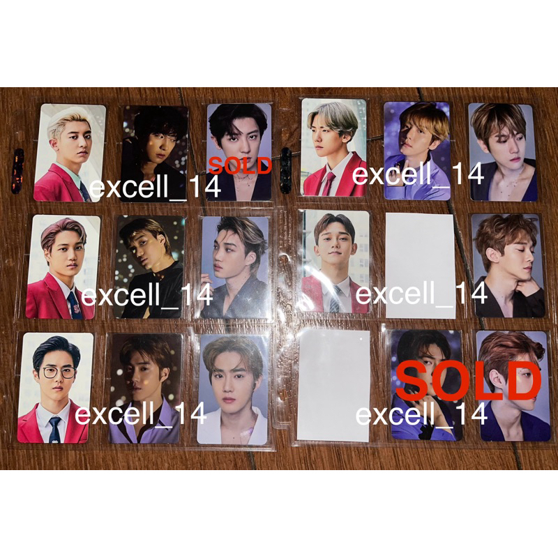 PHOTOCARD CHANYEOL FORTUNE CARD EXplOration (2 pc) CY JASMER