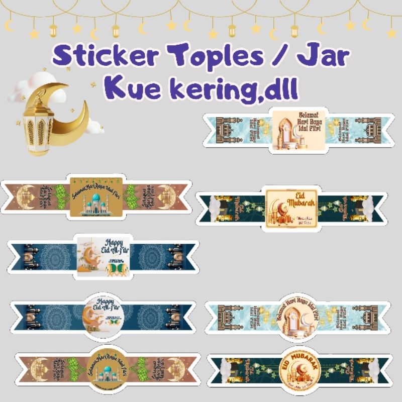 

Sticker Tutup Toples 10 Pcs/set Selamat Hari Raya Idul Fitri