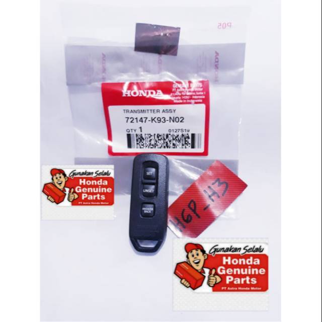 72147-K93-N02 HGP AHM 100% ORIGINAL REMOT SCOPY TRANSMITTER ASSY SCOOPY ESP K93 72147K93N02