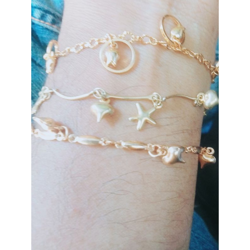 gelang dewasa lapis emas