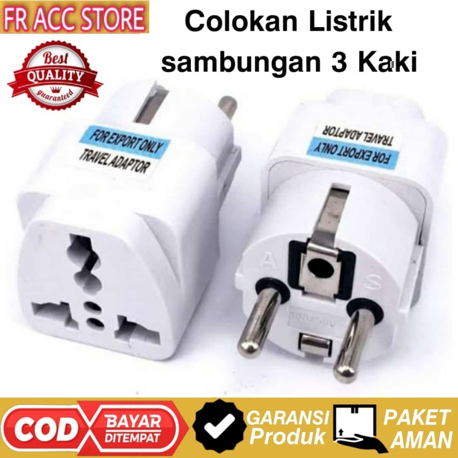 colokan kaki 3 ke 2 steker adaptor stop kontak 3 kaki ke 2 kaki COLOKAN LISTRIK