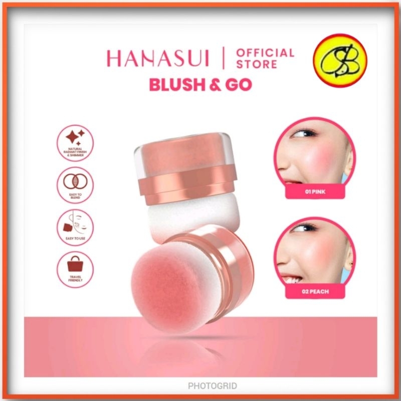 HANASUI - Perfect Cheek Blush & Go /Blush On Hanasui