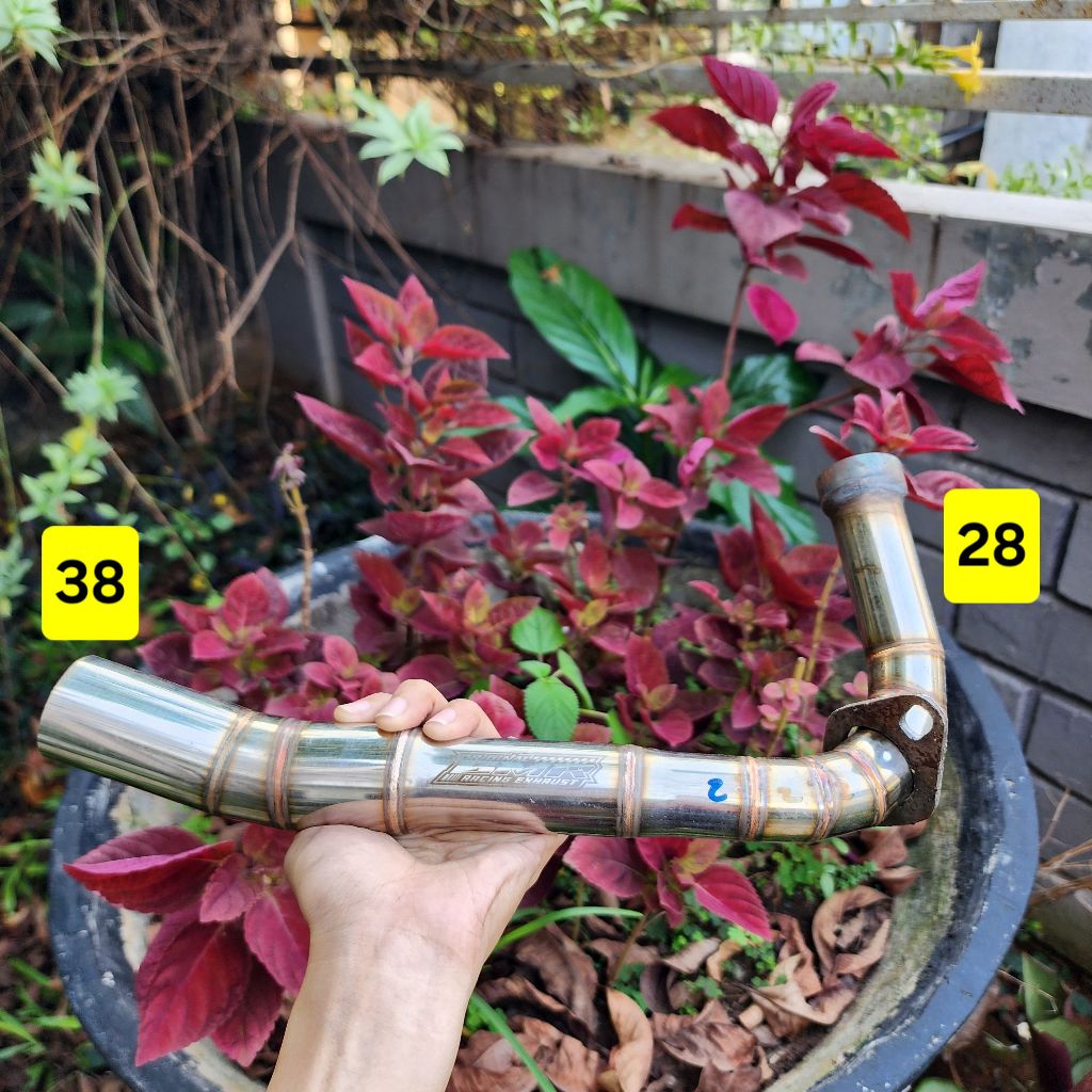 leheran knalpot mio sporty soul smile fino karbu 28mm ke 38mm