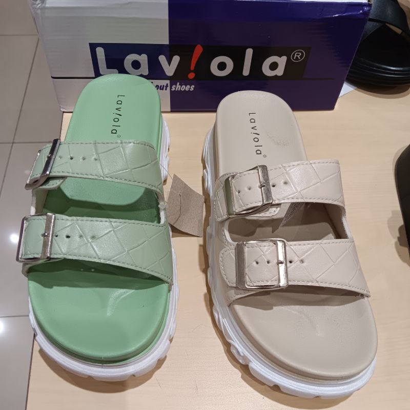 Sandal wedges wanita Laviola