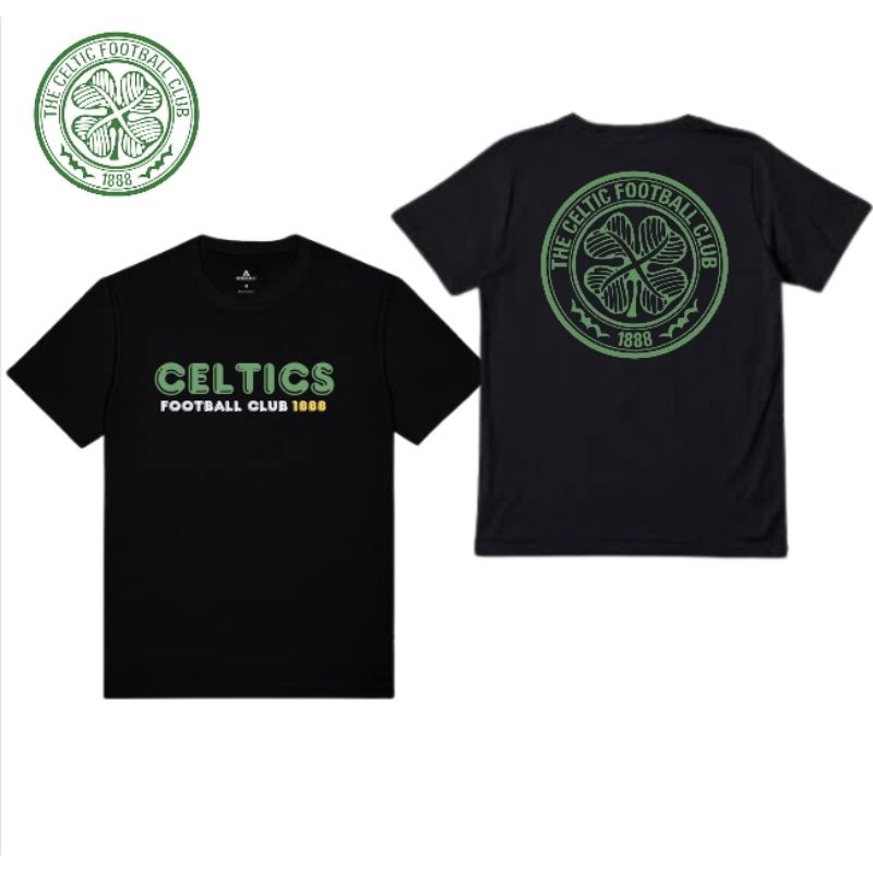 T Shirt Celtics Glasgow Football club Premium Black Cotton
