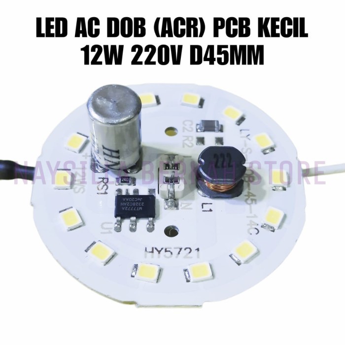 PCB LED AC ACR 12W PCB KECIL 220V DIAMETER 45MM PCB LED AC AIGIS 12W 220V DOB