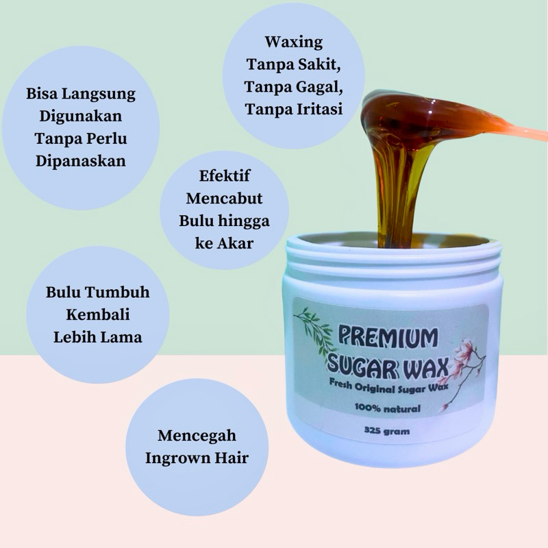 325 gram sugar wax | waxing ketiak | waxing bulu | cold wax