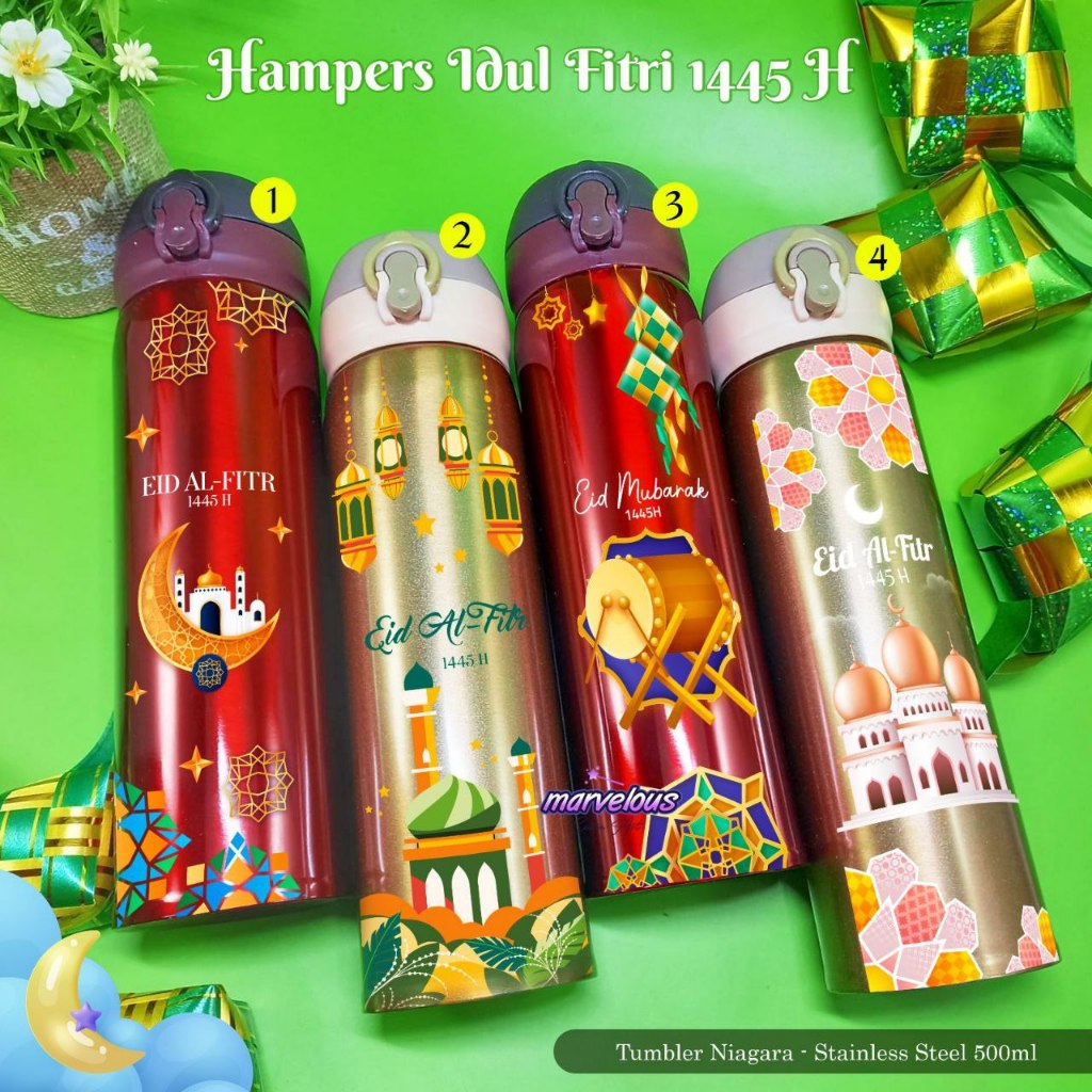 

TUMBLER CUSTOM LEBARAN / TEMA IDUL FITRI / MUSLIM / RAMADHAN / HADIAH LEBARAN / KADO BINGKISAN LEBARAN