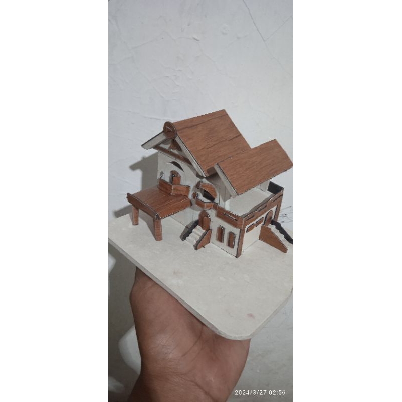 rumah miniatur pvc board