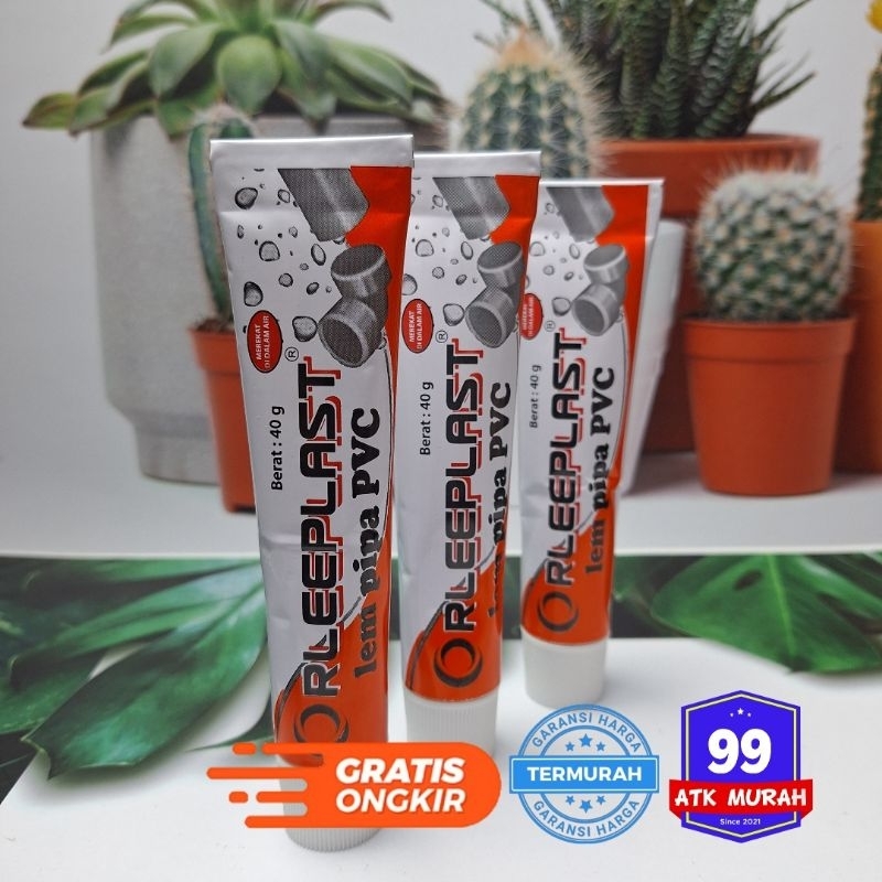 

Isi 12 Pcs Lem Pipa ORLEE Plast/Lem Pvc/Lem Paralon/Lem Cair Pipa/Lem Pralon