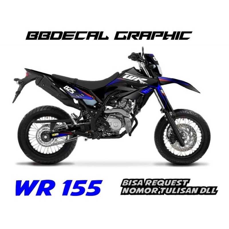 Decal WR155 stiker WR155 branding WR155 decal Yamaha wr stiker Yamaha wr terbaru decal wr terbaru