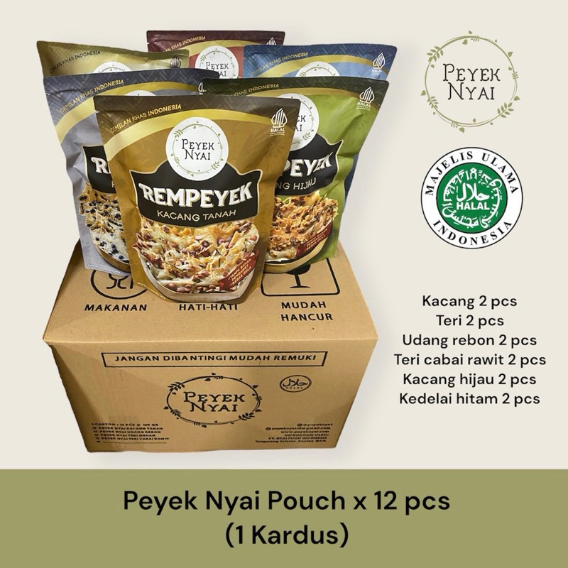 

PEYEK NYAI - Paket Rempeyek Pouch (1 Lusin/Kardus)