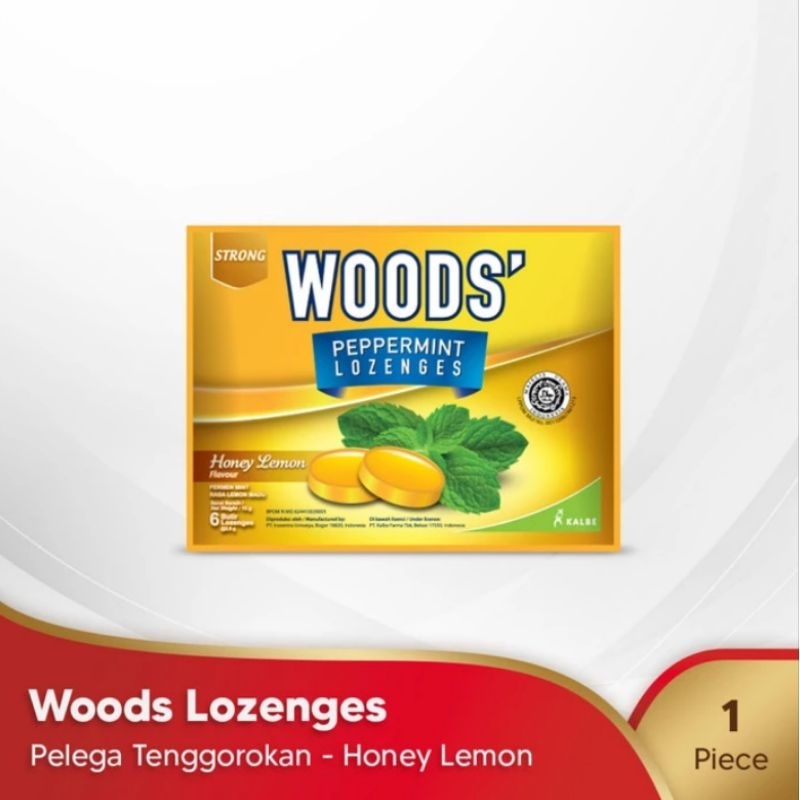 

Woods lozenges + vit C lemon permen batuk pelega tenggorokan 1 sachet