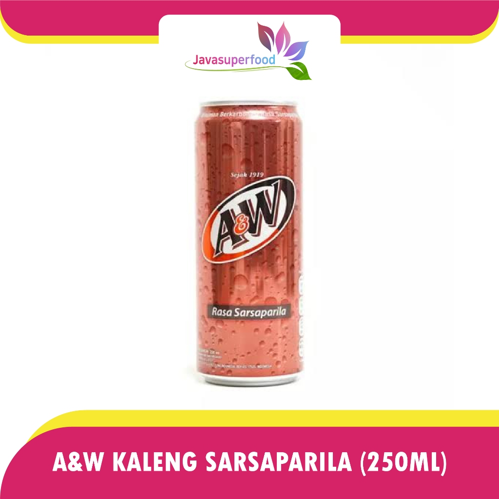 

A&W Soft Drink Sarsaparila Kaleng 250ML