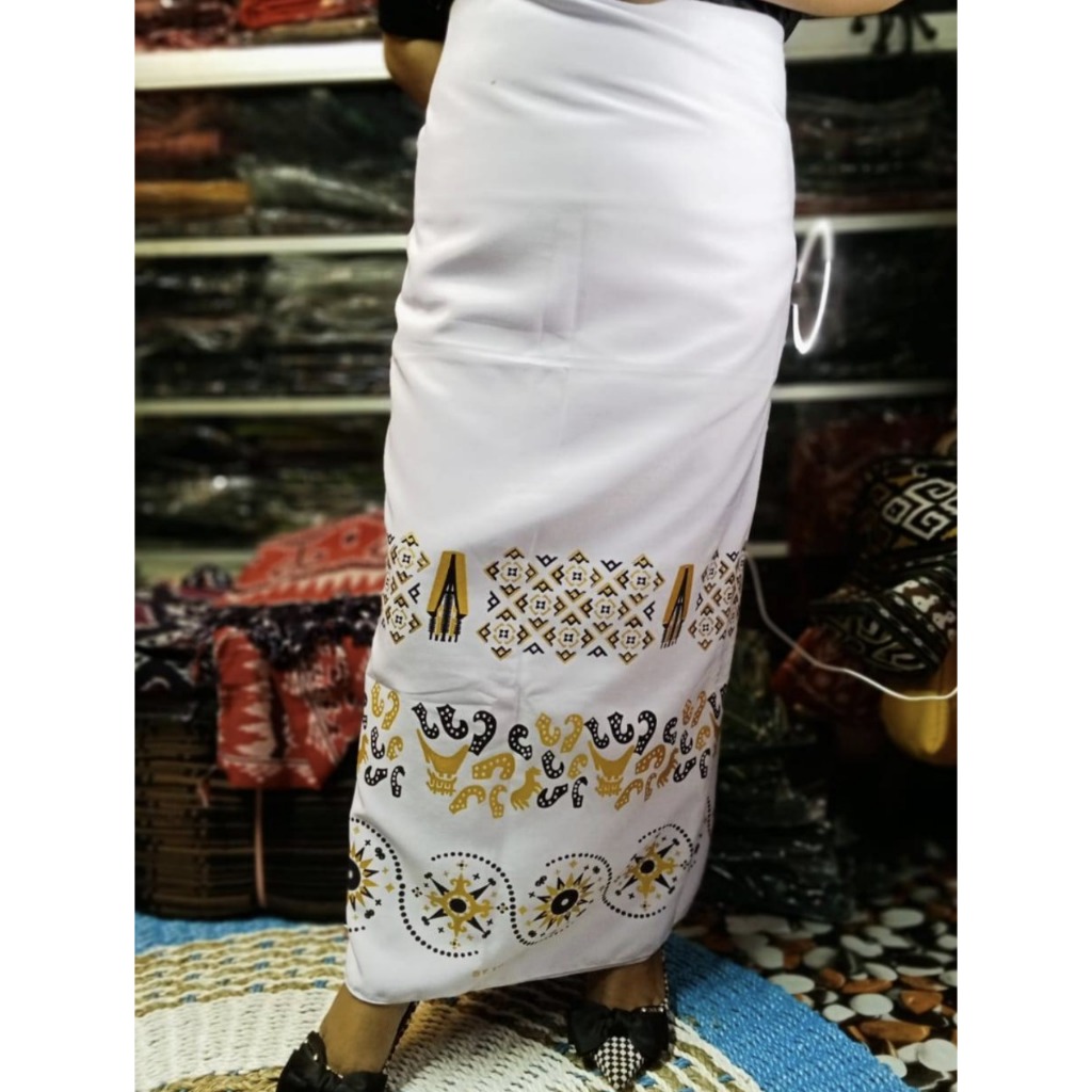 KAIN PUTIH MOTIF TORAJA KAIN TESSA