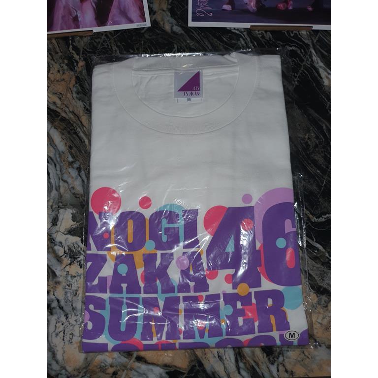 Nogizaka46 Tshirt Ukuran M New Unopened Manatsu No Zenkoku Tour (Putih)