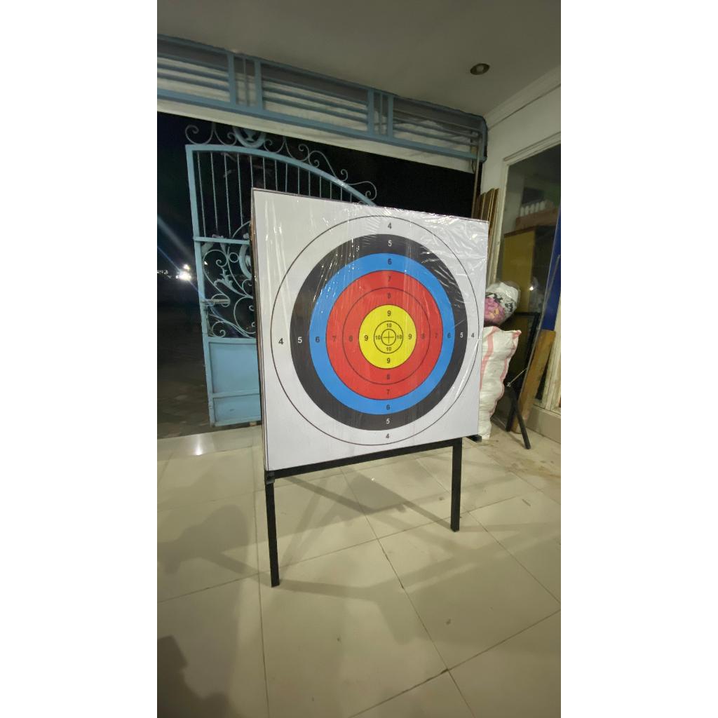 READY PAKET STAND + BANTALAN UK 100X100 TEBAL 10CM KOMPLIT FACE TARGET PANAHAN SPON ATI BUSA ATI TAR