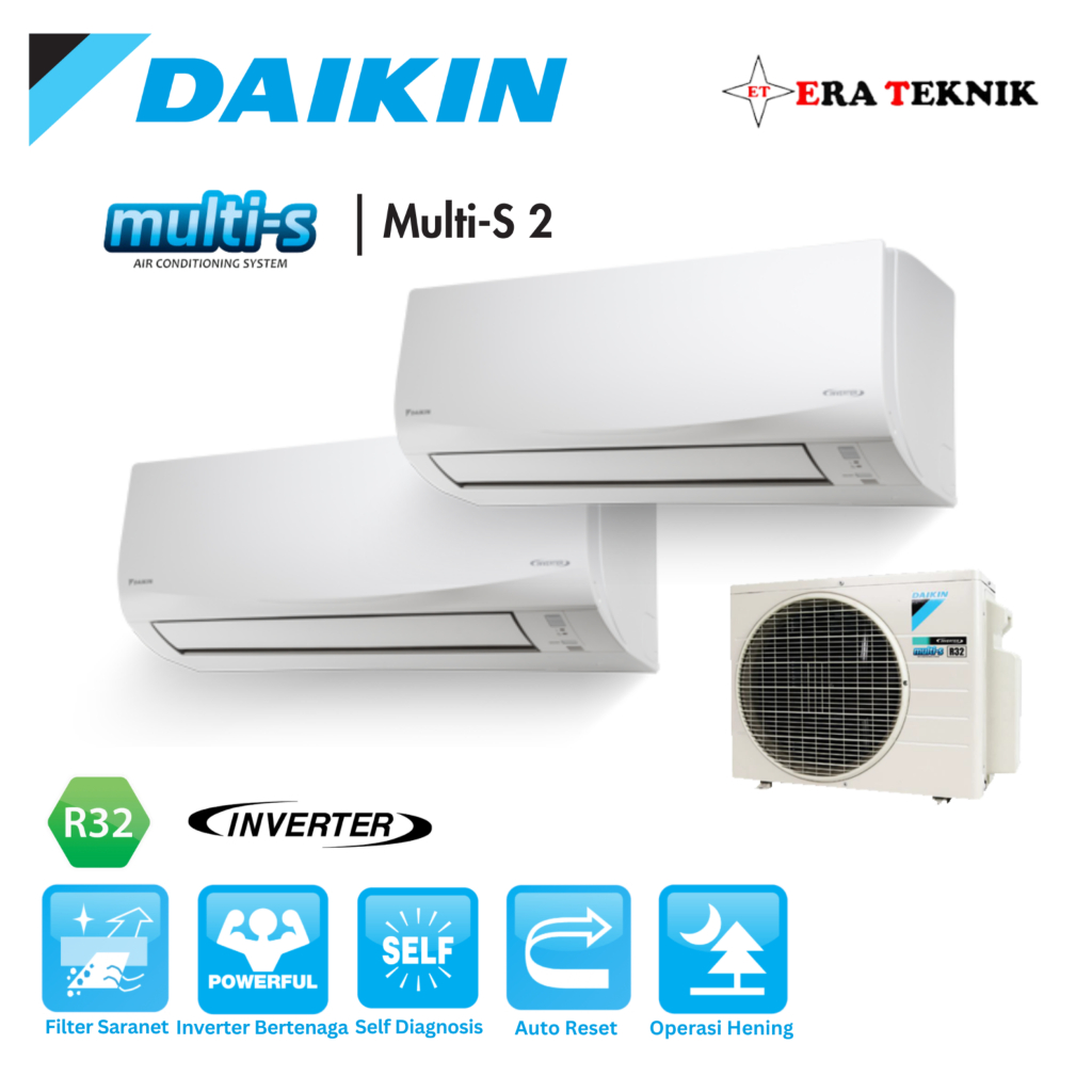 AC SPLIT WALL MULTI S 1/2PK+1/2PK DAIKIN INVERTER