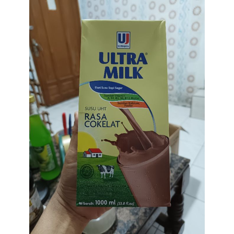 

susu Ultra coklat 1000ml expired Desember 24