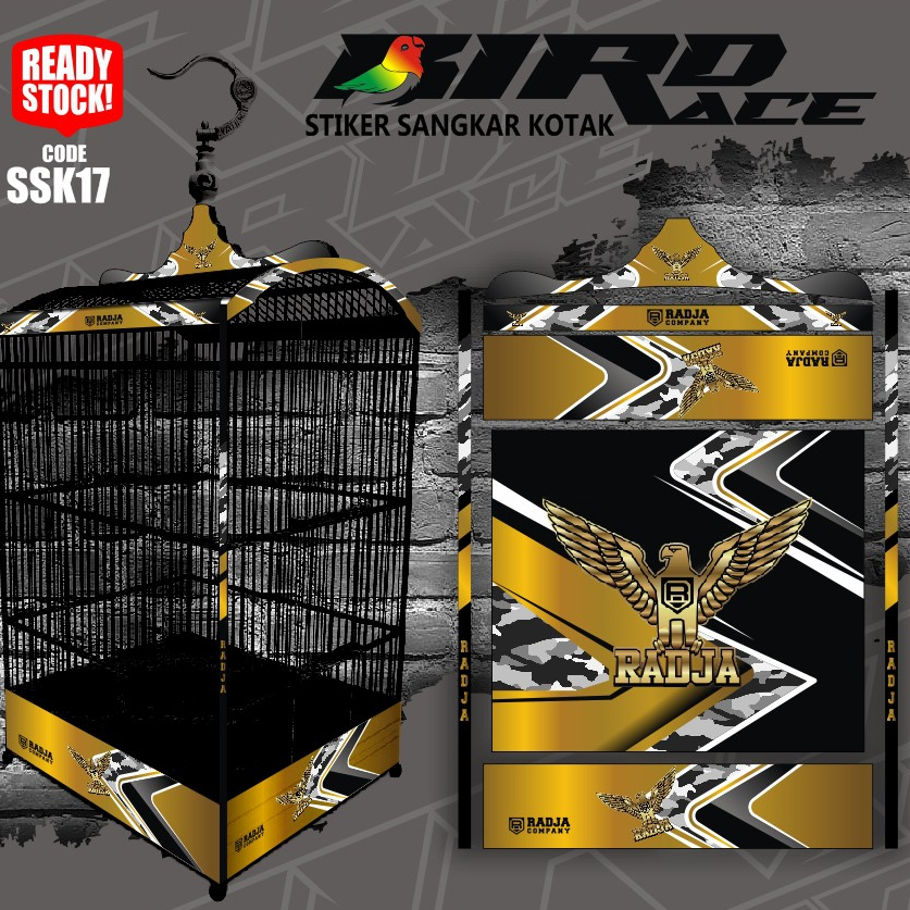 Stiker Decal SANGKAR KOTAK KK No. 1 KK No 2 KK No 3 Sangkar EBOD JAYA Sangkar ORIQ JAYA Sangkar RADJ