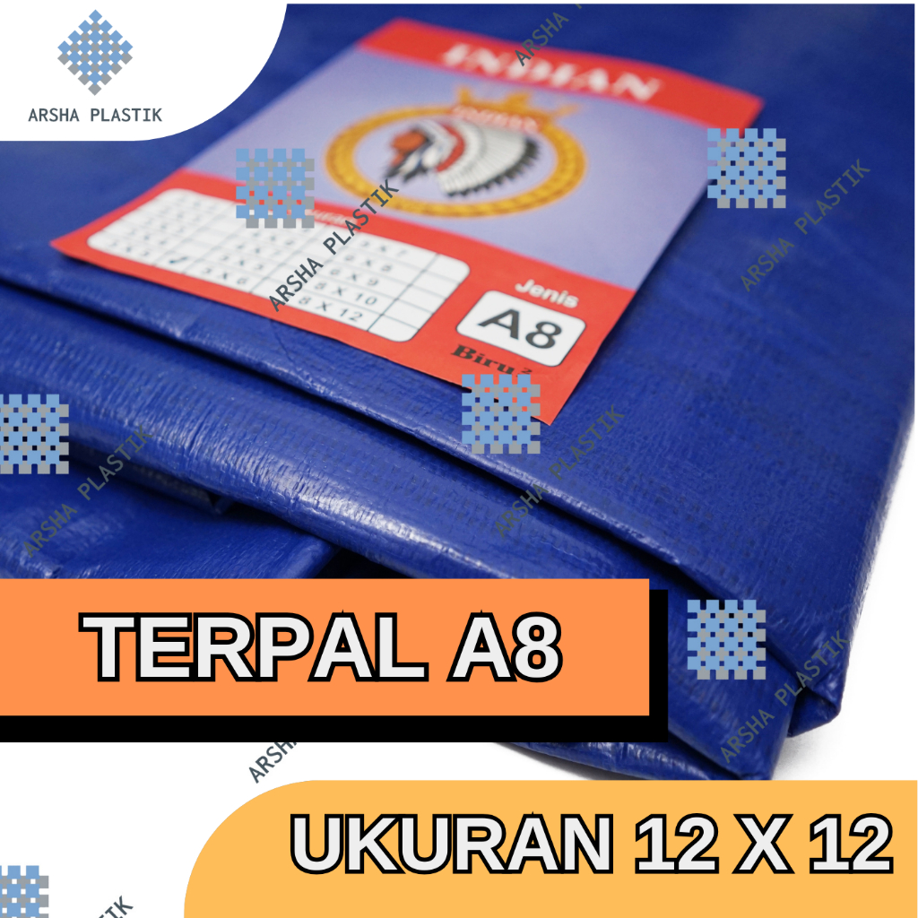 Terpal Plastik A8 12x12 Tebal