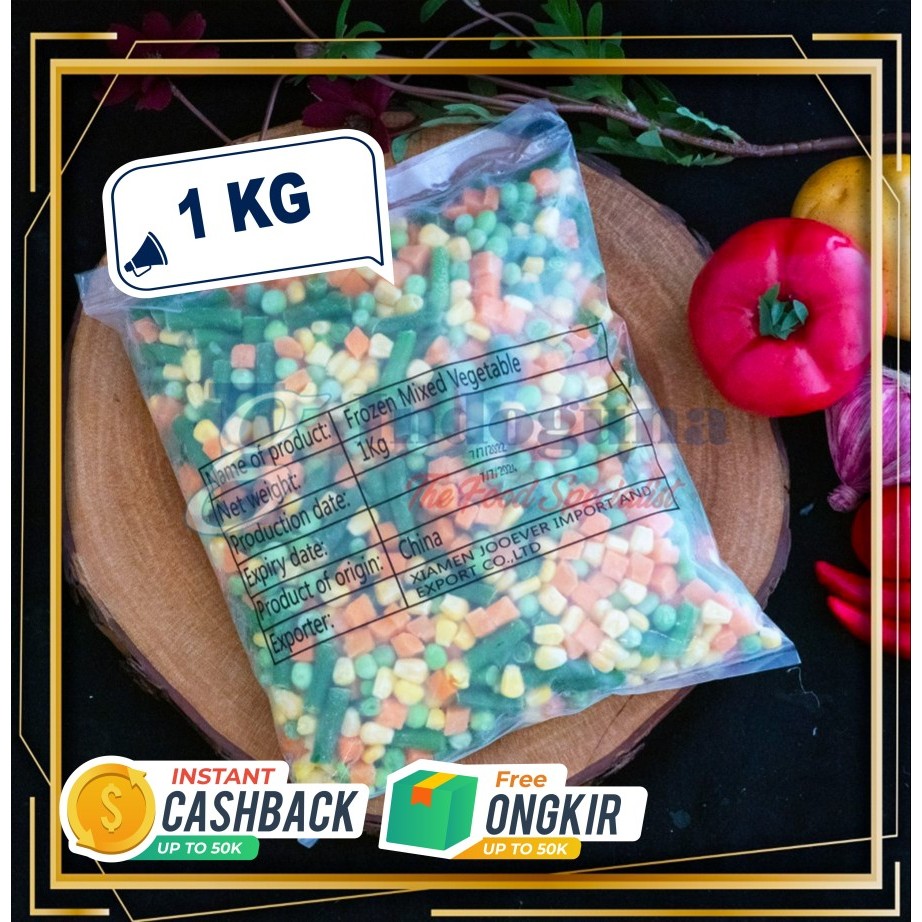 

MIXED VEGETABLE 4 WAYS (SWEETCORN, GREEN PEAS, CARROT, GREEN BEAN) 1KG