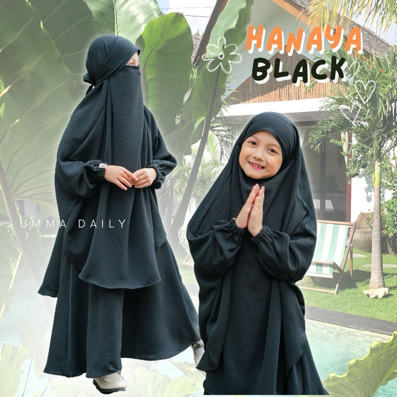 Gamis anak Usia 3-11 Tahun Hanaya By.Umma daily