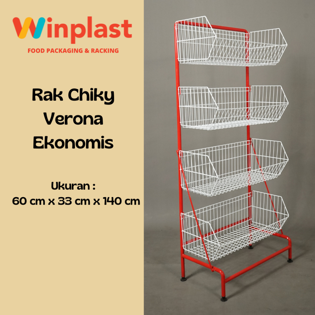 Rak Toko / Rak Display / Rak Chiki / Rak Minimarket Verona Ekonomis