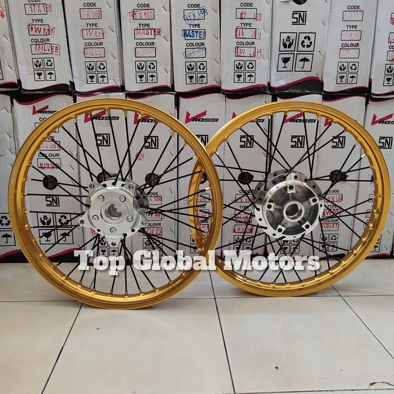 VELG MX KING SEPASANG ROSSI ORIGINAL RING 17 - VELG JARI JARI MX KING