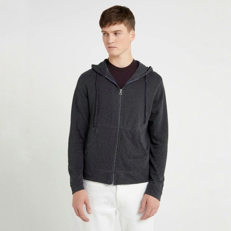 James Perse Vintage Zip-up Hoodie Sweatshirt